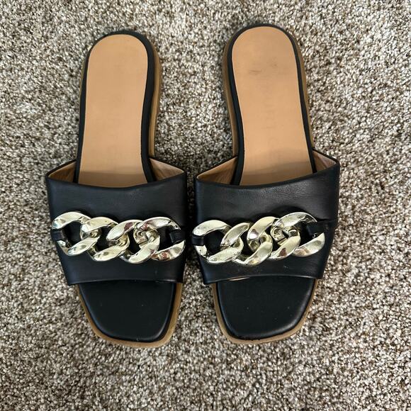 KG KURT GEIGER Women's Raven Slip On Sandals Size 40/ US 9 In Black - Picture 10 of 10